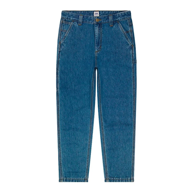 Lee Men's Carpenter Relaxed Fit Tapered Leg Jeans, Mid Shade, 32 W/32 L