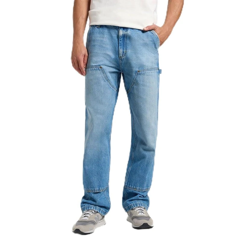Lee Men's Jeans Double Knee Carpenter Loose Straight Fit Straight Leg, Skate Park, 36 W/32 L