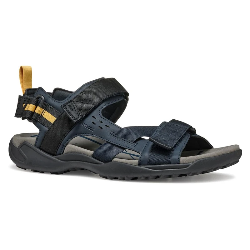 Geox Men's U TERRENO + Grip B Sport Sandal, Navy, 9 UK