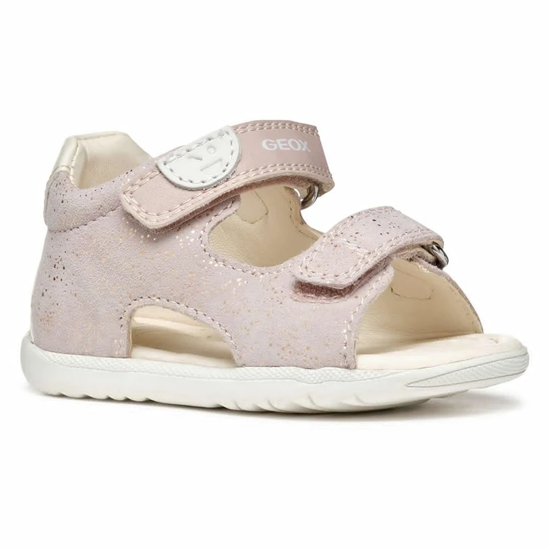 Geox B SANDAL MACCHIA GIR, Baby - Mädchen Sandal, Rose/Off White,