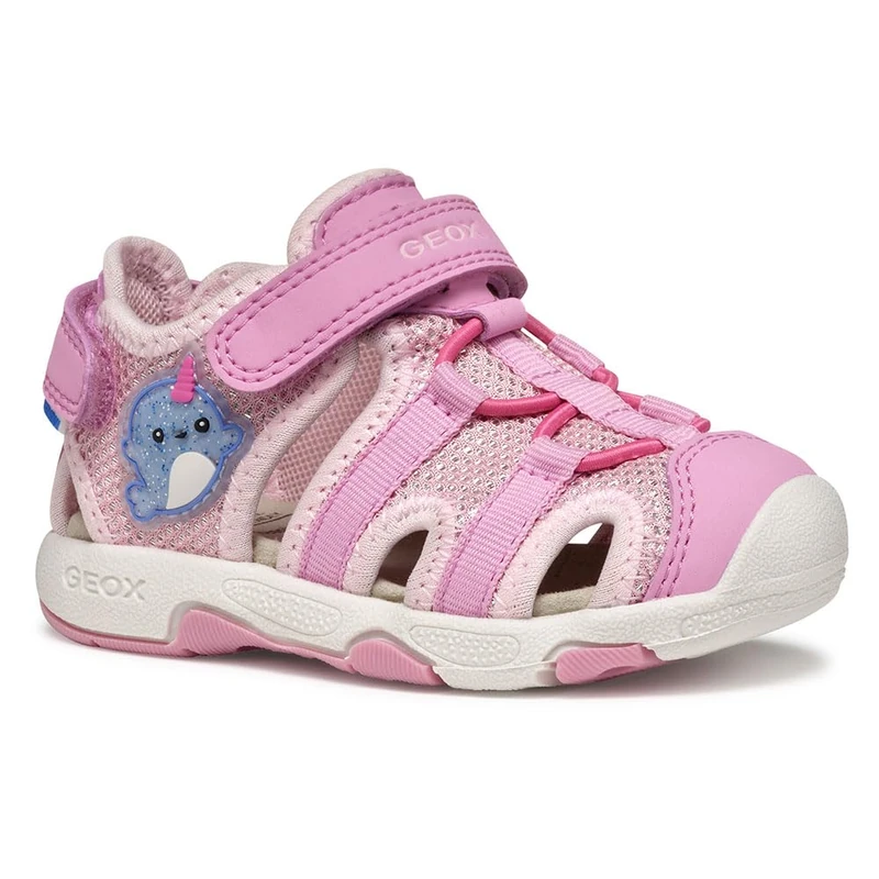 Geox Baby B Sandal Multy Girl, Dk Pink, 4.5 UK Child