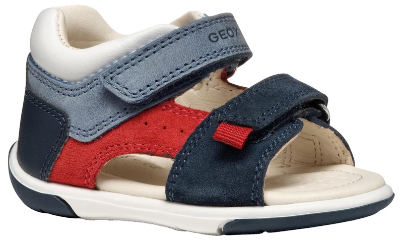 Geox B SANDAL ZAPITO BOY, Baby - Jungen Sandal, Navy/Red,