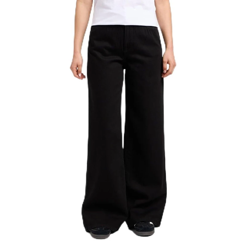 Lee Stella A Line Women's Jeans, High Waist, Wide Leg Fit, Wide Leg, Clean Black, 32W x 29L