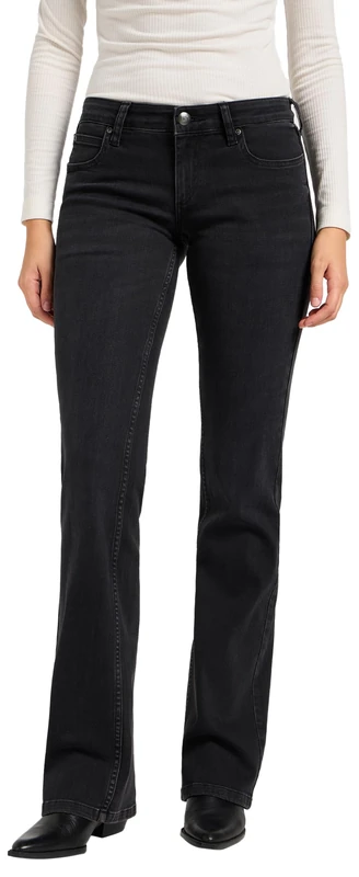 Lee Women's Jessica Low Rise Bootcut Fit Bootcut Leg Jeans, True to Black, 29W x 33L