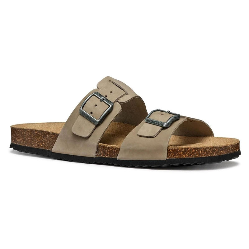 Geox Men's U SANDAL GHITA B Slide, Dove Grey, 9 UK