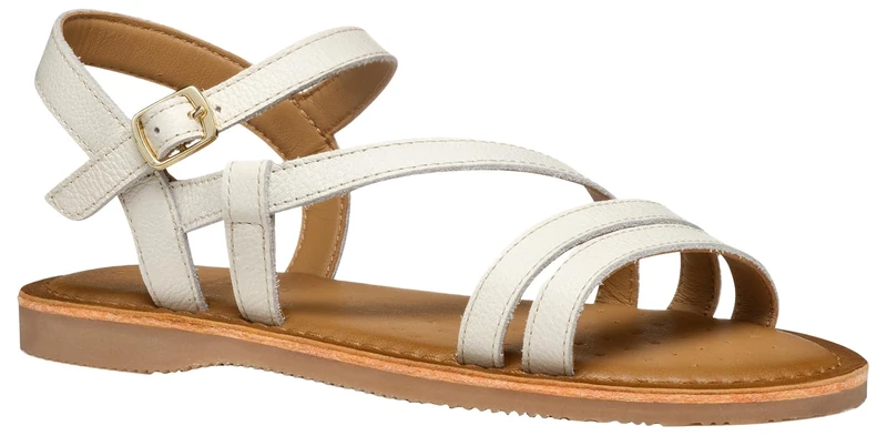 Geox J SANDAL EOLIE GIRL, Girls’ Sandal, White,