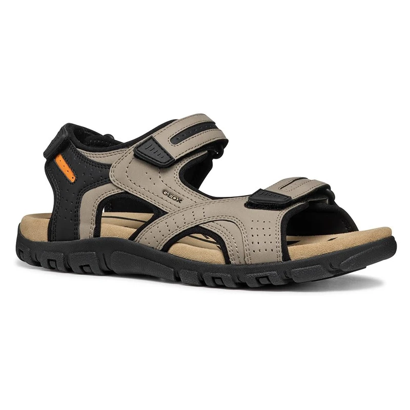 Geox Men's UOMO SANDAL STRADA D Sport, Sand, 7 UK