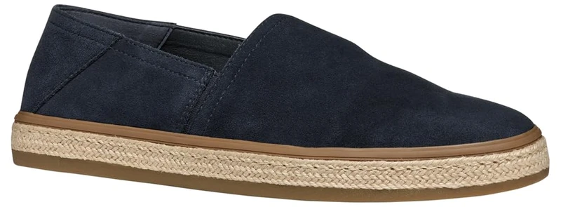 Geox Men's U PANTELLERIA A Espadrille Wedge Sandal, Navy, 6.5 UK