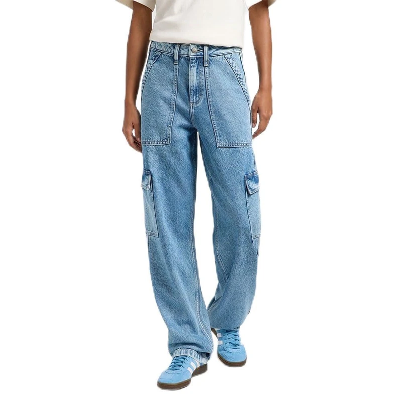 Lee Women's Cargo Jeans, New Outlook, 27W x 31L