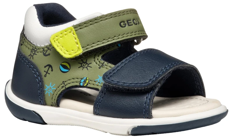 Geox B SANDAL ZAPITO BOY, Baby - Jungen Sandal, Pistachio/Navy,