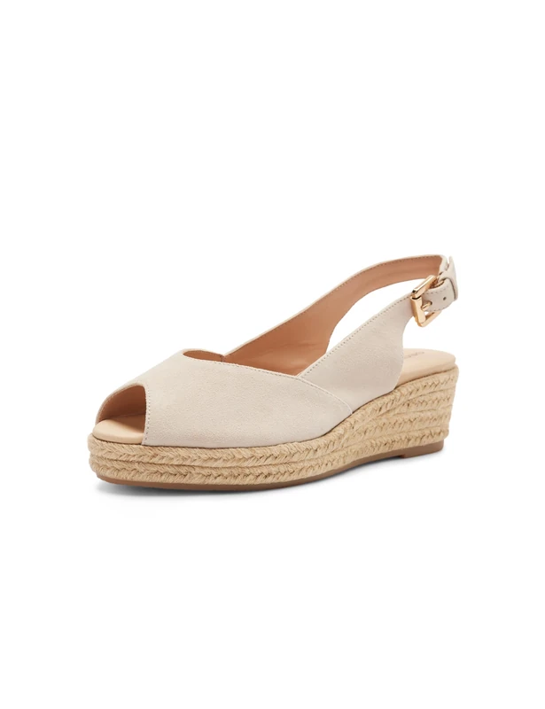 Geox D IBERIDE A, Women’s Wedge Sandal, Lt Taupe,
