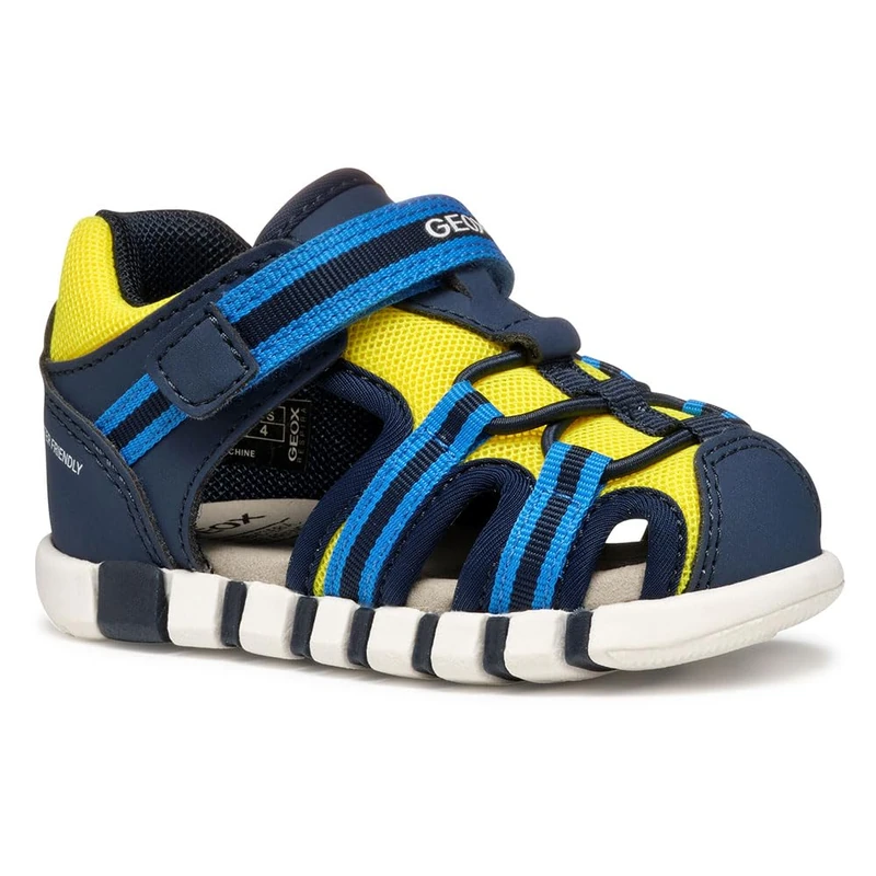 Geox B Sandal IUPIDOO BOY, Baby - Jungen Sandal, Navy/Fluo Yellow,