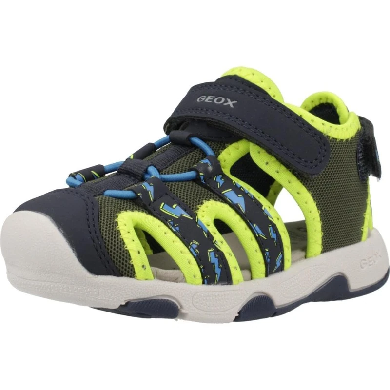 Geox Baby Sandal Multy BOY B, Pistachio/Navy, 7 UK Child