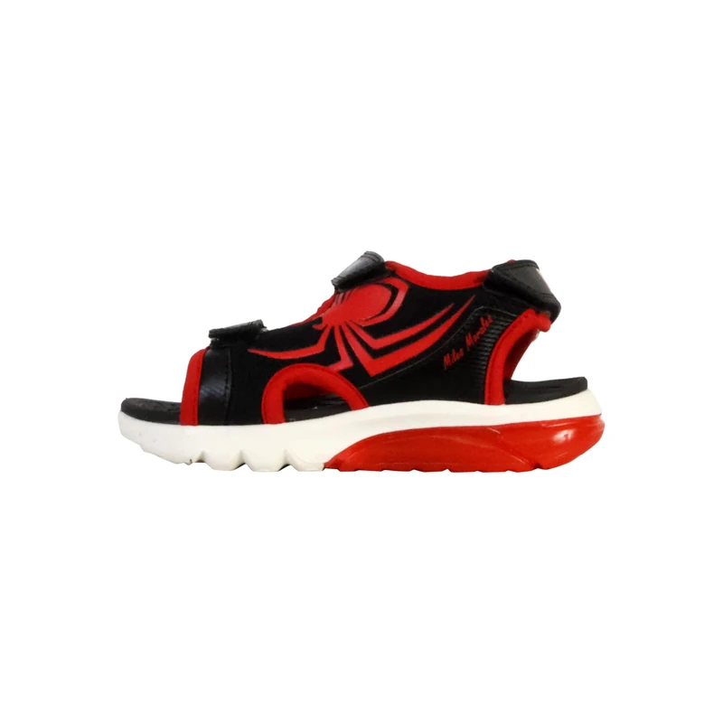 Geox J Sandal CIBERDRON B, Black/Red, 9 UK Child