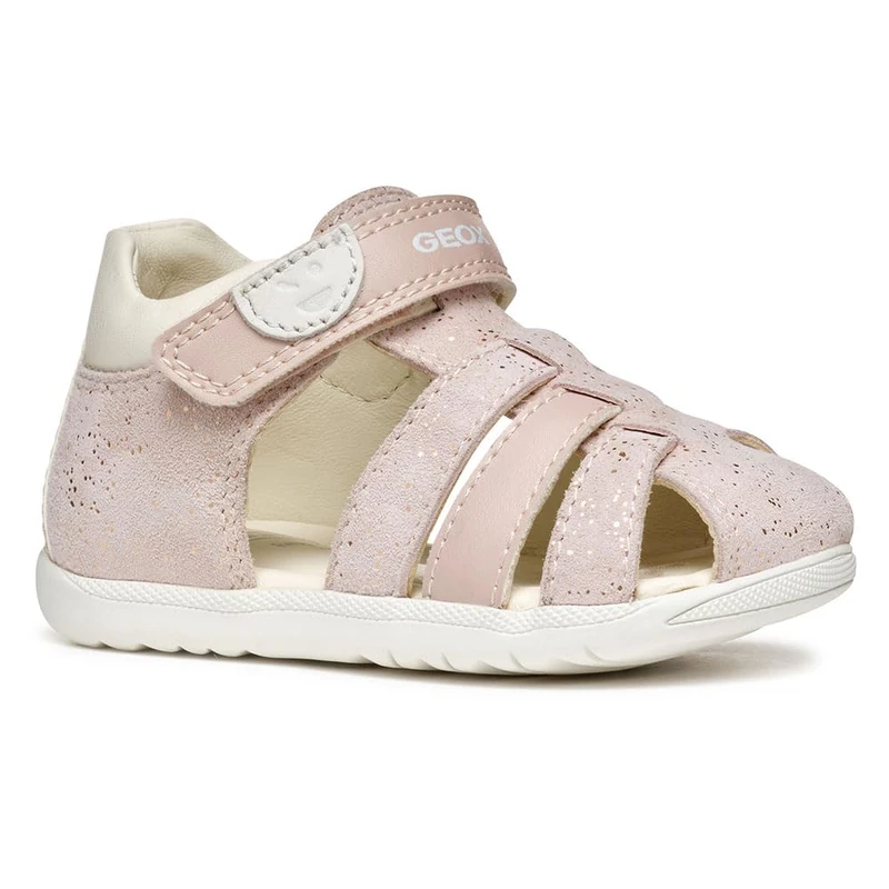 Geox B SANDAL MACCHIA GIR, Baby - Mädchen Sandal, Rose/Off White,