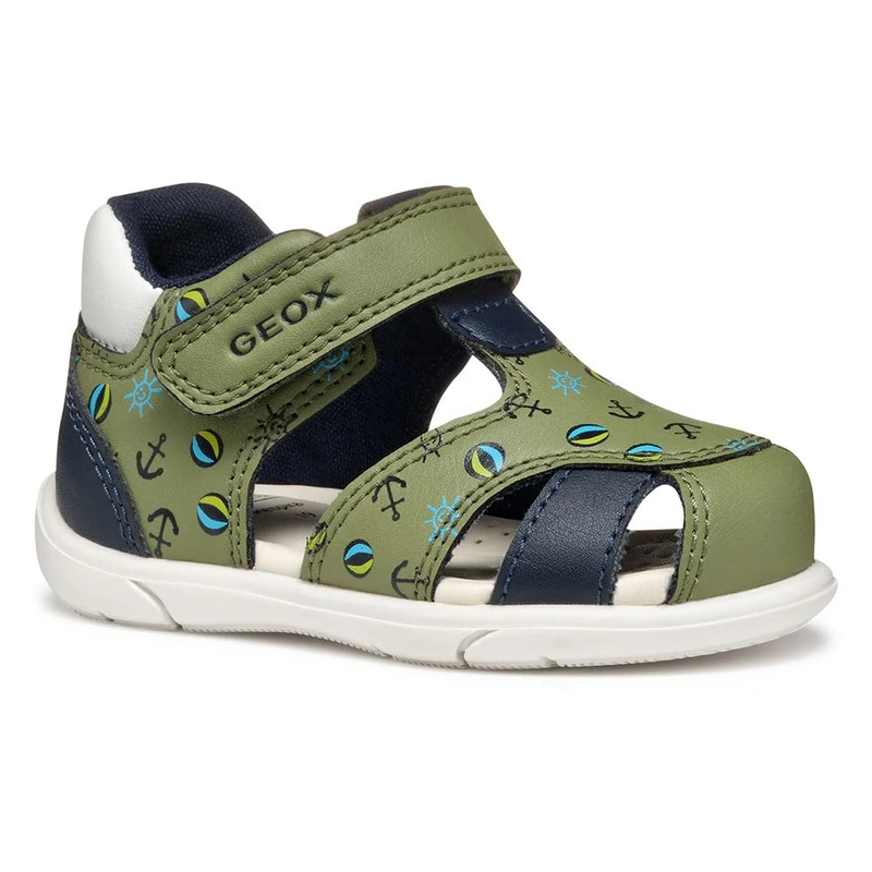 Geox B SANDAL ZAPITO BOY, Baby - Jungen Sandal, Pistachio/Navy,
