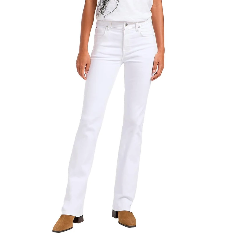 Lee Women's Breese Boot Pants, Bright White, 27W x 31L