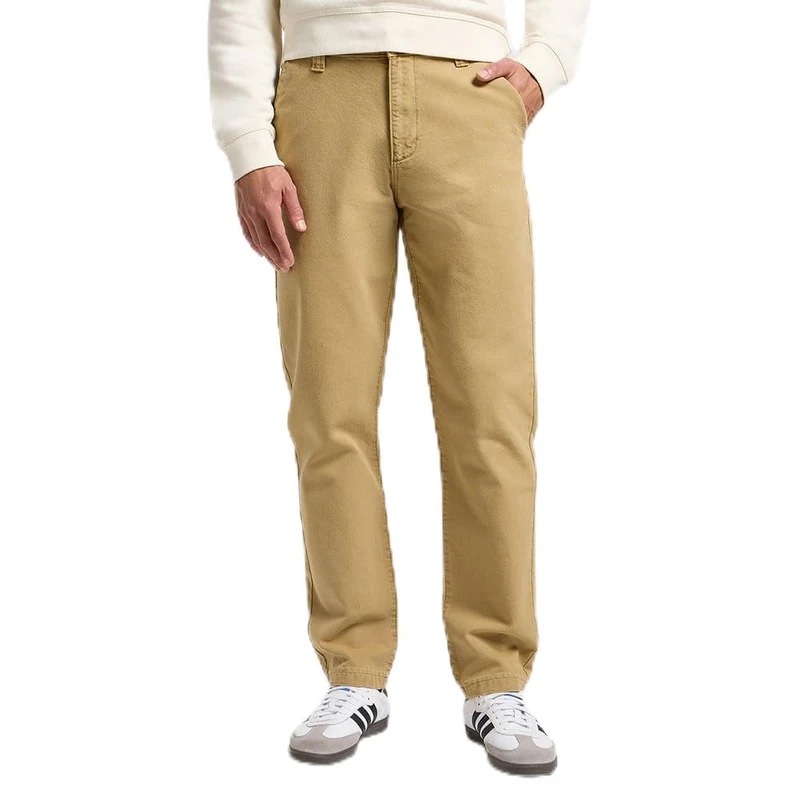 Lee Men's Relaxed Workwear Chino Pants, Oscar Khaki, 29 W/32 L