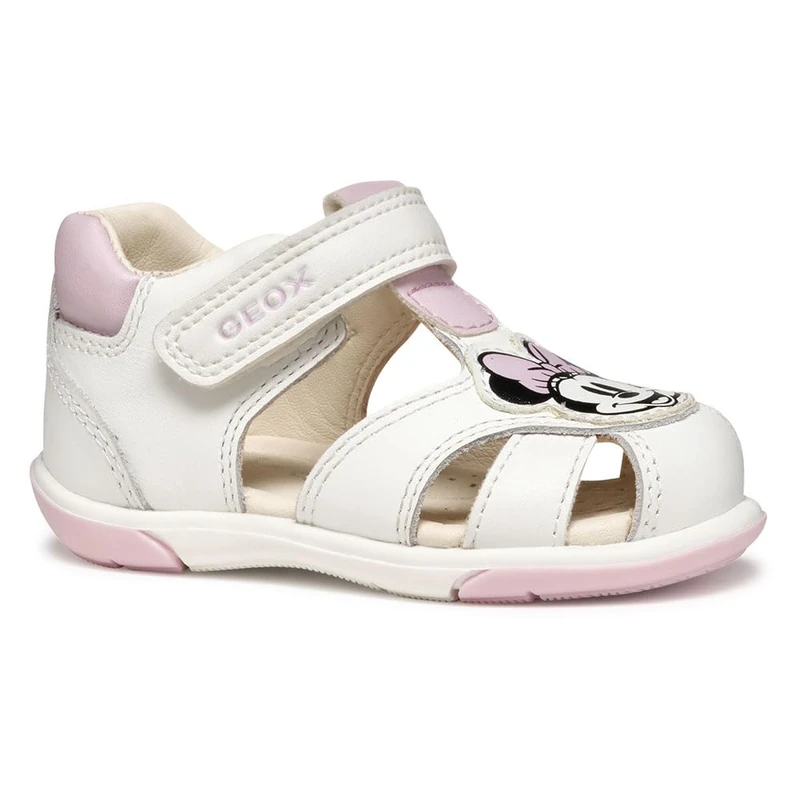 Geox B SANDAL ZAPITO GIRL, Baby - Mädchen Sandal, White/Pink,