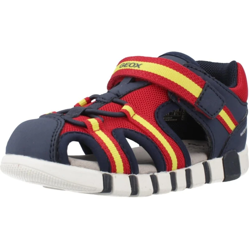 Geox Baby B Sandal IUPIDOO BOY, Navy/Red, 5 UK Child