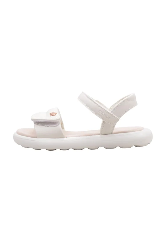 Geox Girls J Puffypop Gi Sandal, Lt Ivory, 11 UK Child