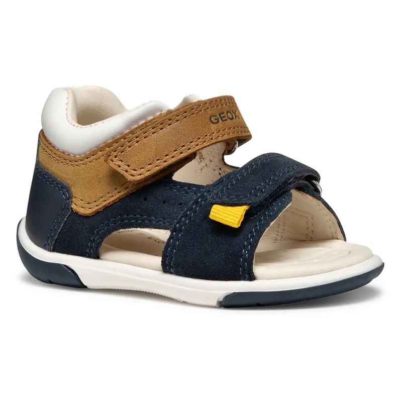 Geox B SANDAL ZAPITO BOY, Baby - Jungen Sandal, Navy/Caramel,