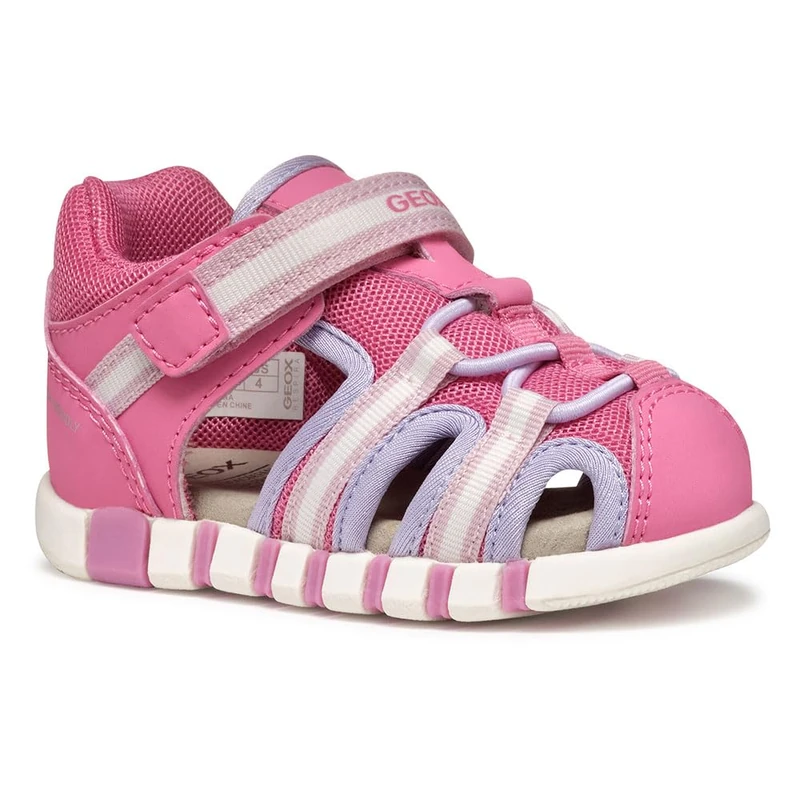 Geox B SANDAL IUPIDOO GIR, Baby - Mädchen Sandal, Dk Pink/Lilac,