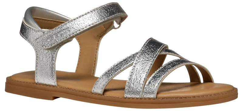 Geox J SANDAL KARLY GIRL, Girls’ Sandal, SILVER, - Image 1