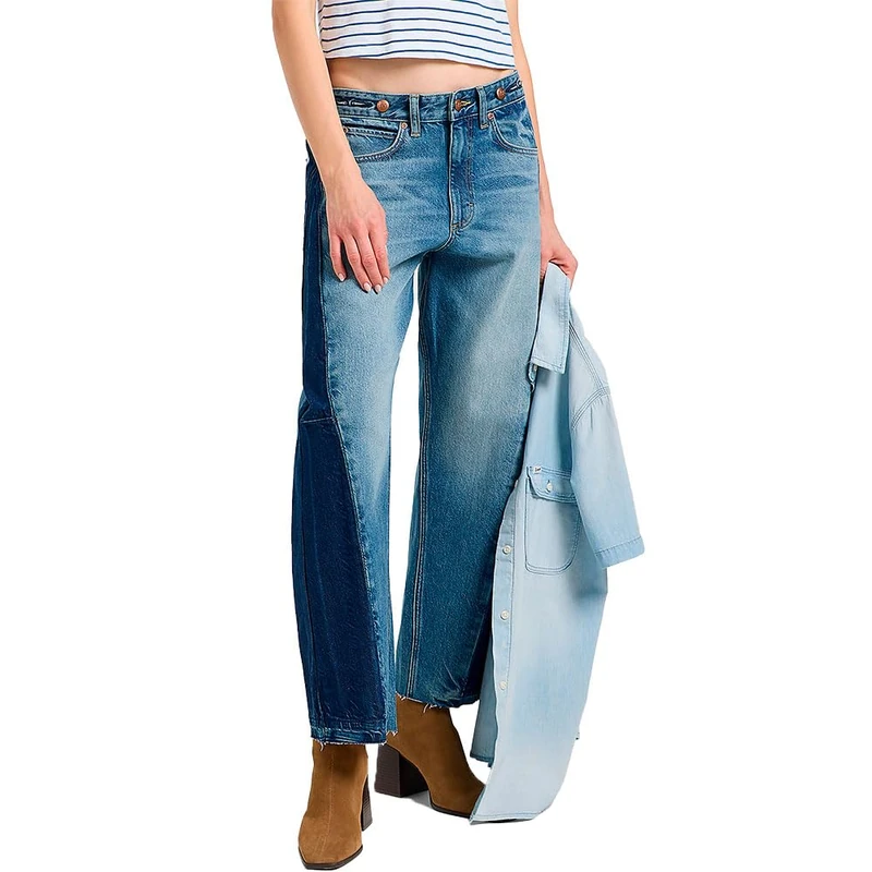 Lee Women's Reconstructed Rider Jeans, Slim Straight Fit, Straight Leg, Blissful Blue, 31W x 31L