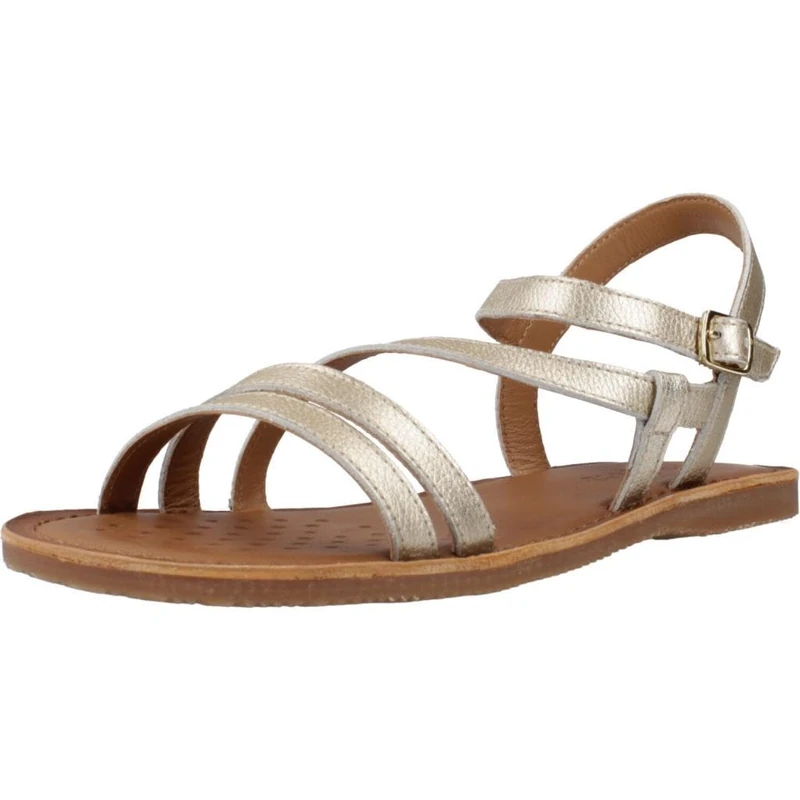 Geox J Sandal EOLIE Girl, Platinum, 12.5 UK