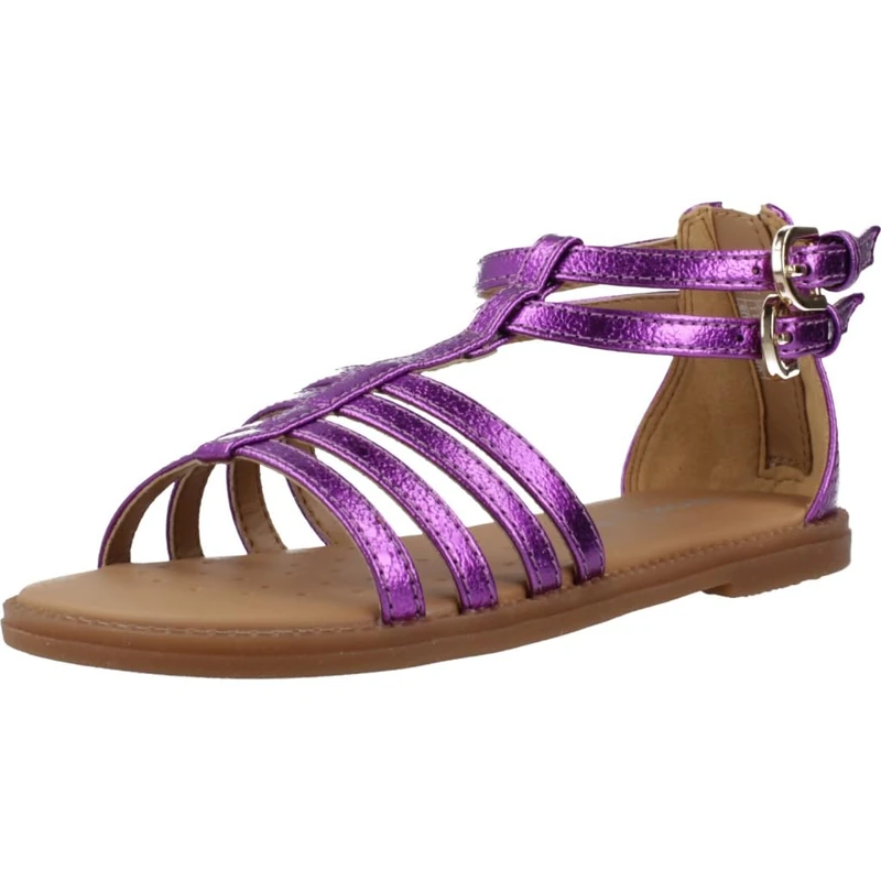 Geox J SANDAL KARLY GIRL, Girls’ Sandal, Purple,