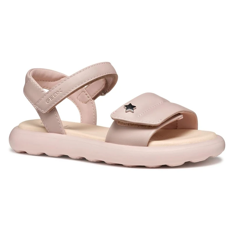 Geox Girls J Puffypop Gi Sandal, Old Rose, 10 UK Child