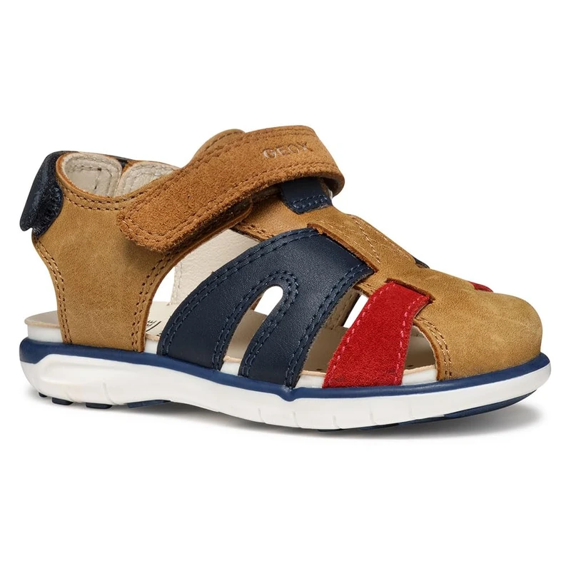 Geox B SANDAL DELHI BOY A, Baby - Jungen Sandal, Whisky/Red,
