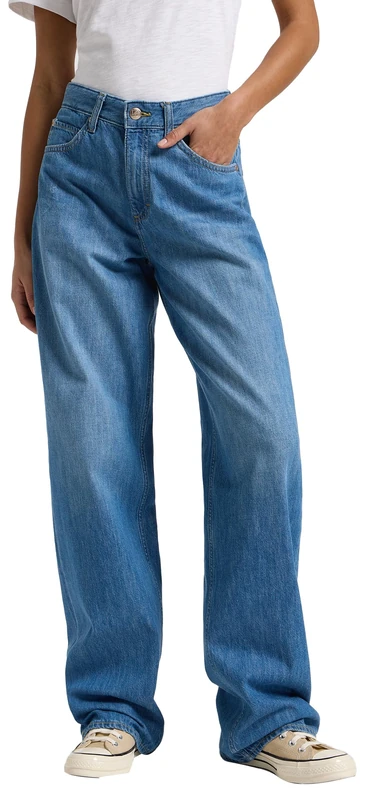 Lee Women's Rider Loose Z Jeans Loose Straight Fit Straight Leg, Anchor, 29W x 33L - Image 1