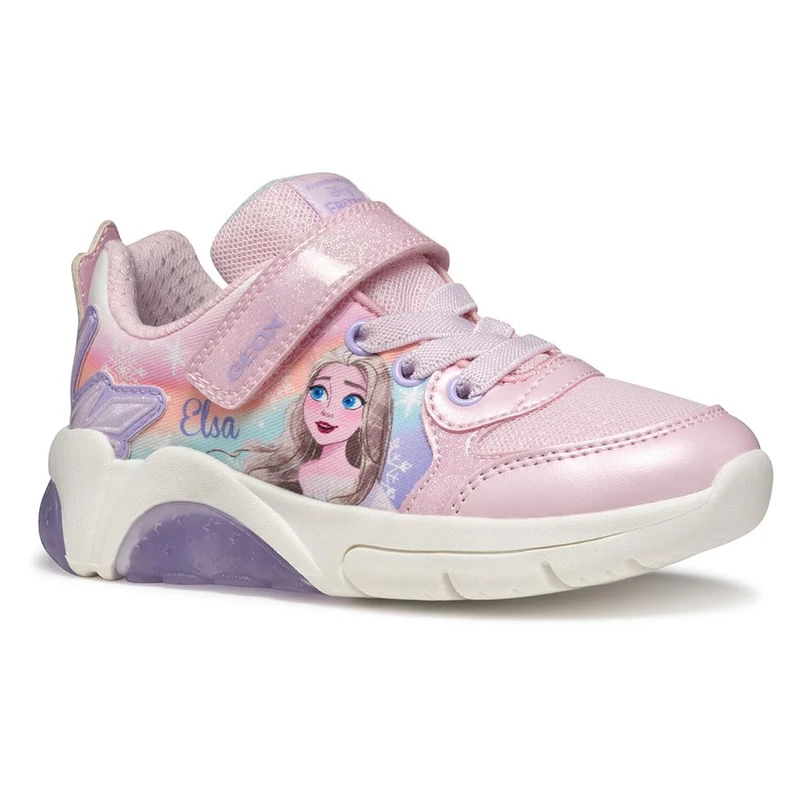 Geox J FADINLIGHT Girl E Sneaker, Pink/Lilac, 5 UK Child