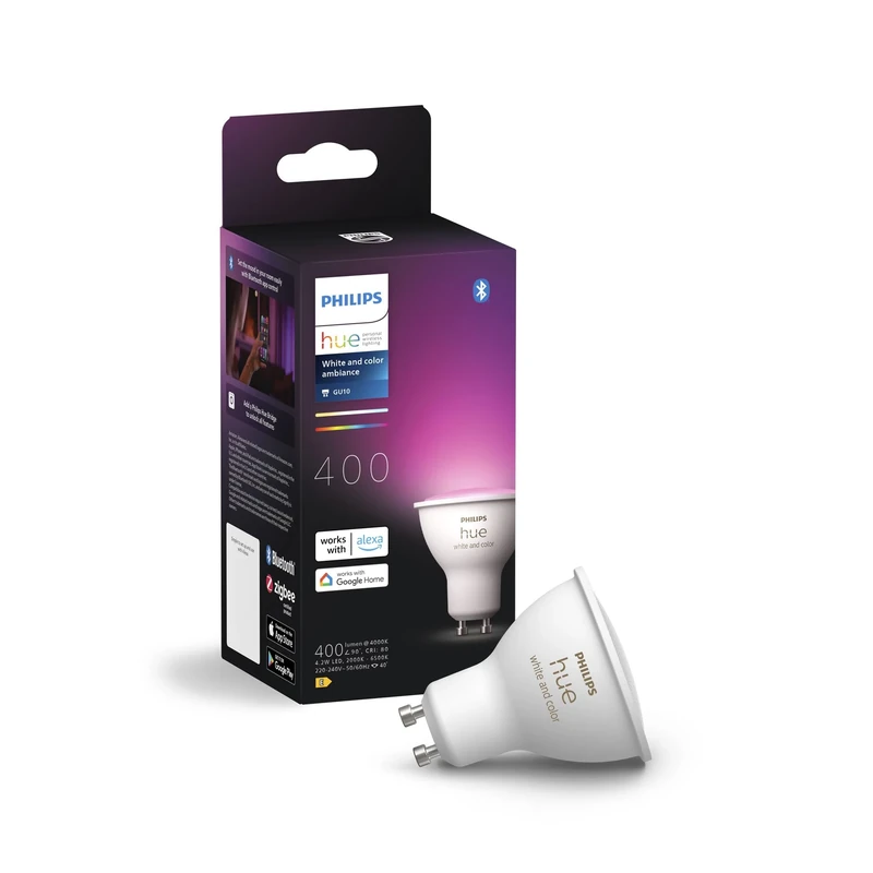 Philips Hue GU10 – Smart Spotlight White and Colour Ambiance