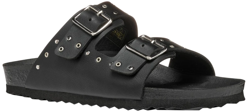 Geox J Adriel Girl J, Girls’ Sandal, Black/Silver,