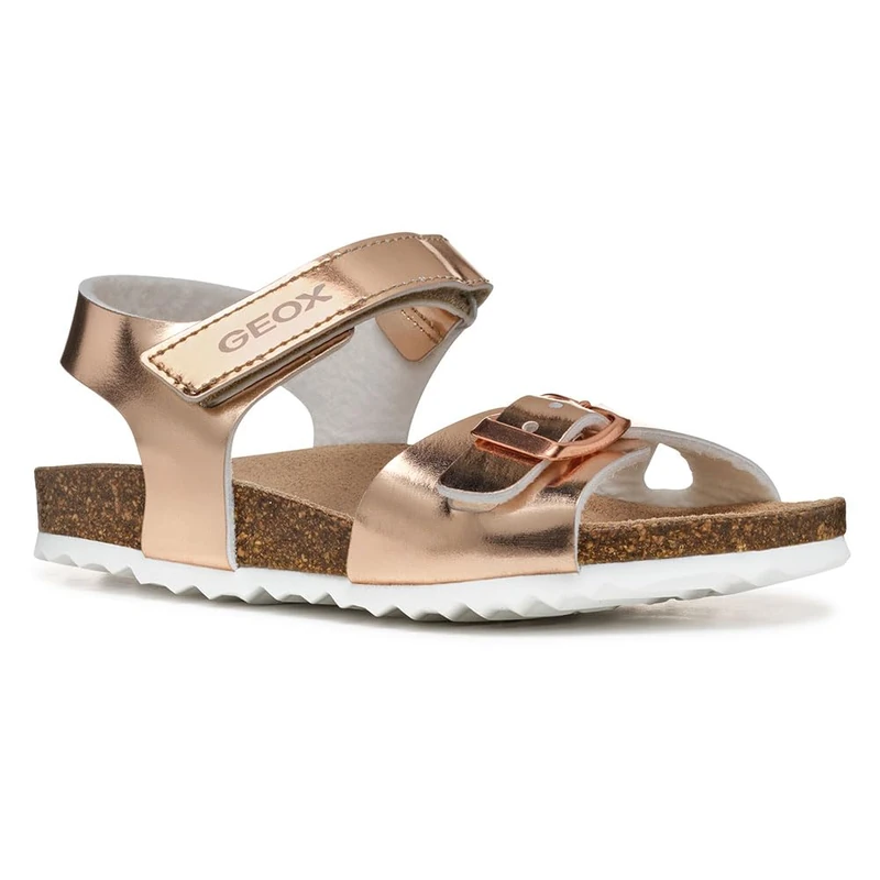 Geox J Adriel Girl C Sandal, Rose Gold, 5 UK Child