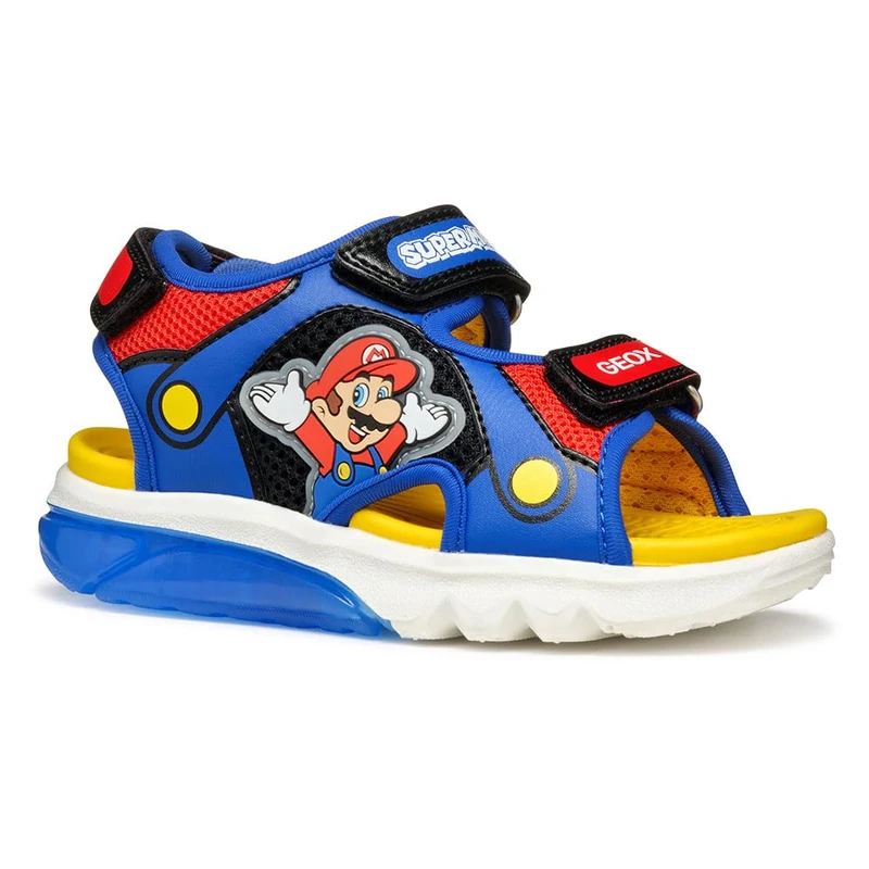 Geox J SANDAL CIBERDRON B, Boys’ Sandal, Royal/Red,