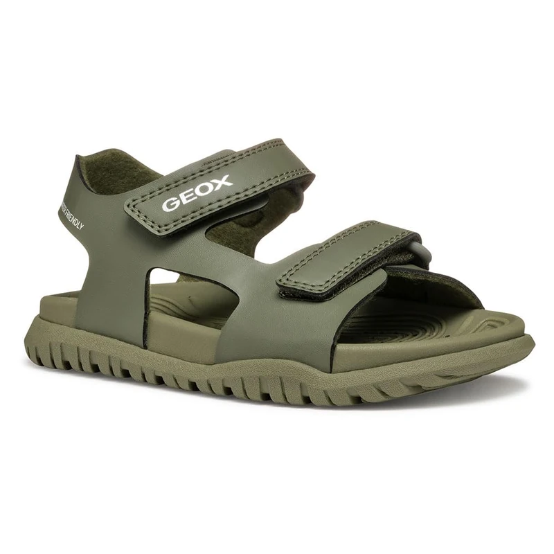 Geox Boys J Fusbetto Bo Sandal, Military, 5 UK