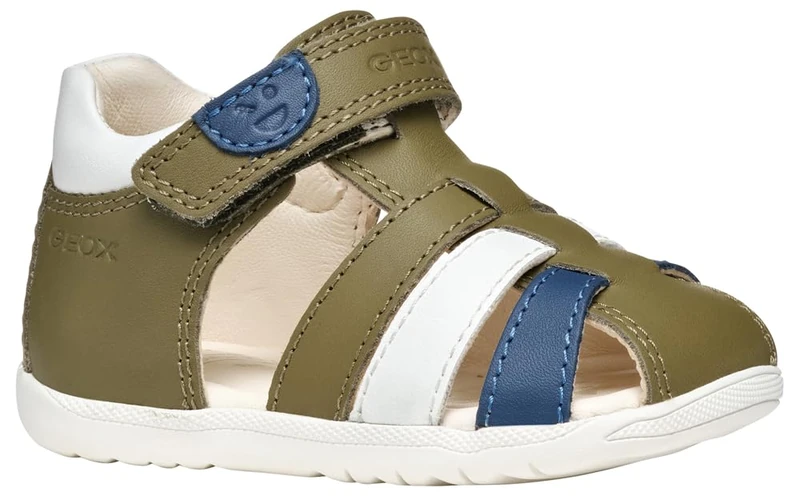 Geox B SANDAL MACCHIA BOY, Boys’ Sandal, Pistachio/White,