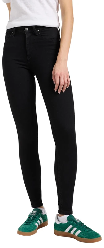 Lee Women's Scarlett HIGH Jeans, Black, 33/33