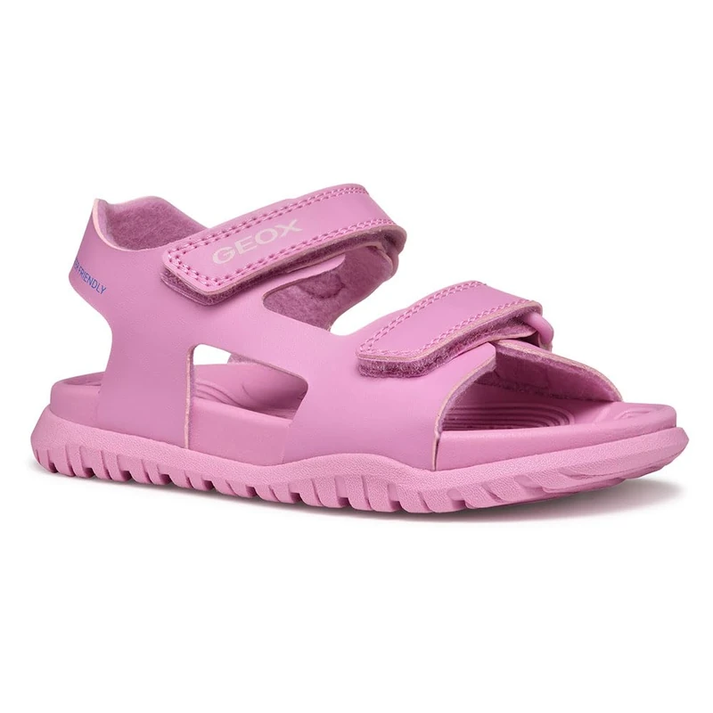 Geox Girls J Fusbetto Gi Sandal, Dk Pink, 10 UK Child