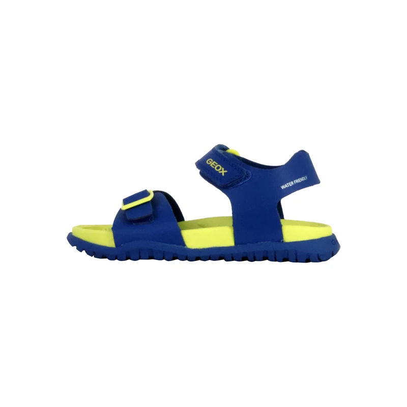 Geox J SANDAL FUSBETTO BO, Boys’ Sandal, Royal/Fluo Yellow,