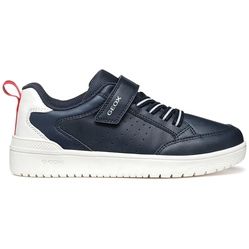 Geox J WASHIBA BOY A, Boys’ Sneaker, Navy/White,