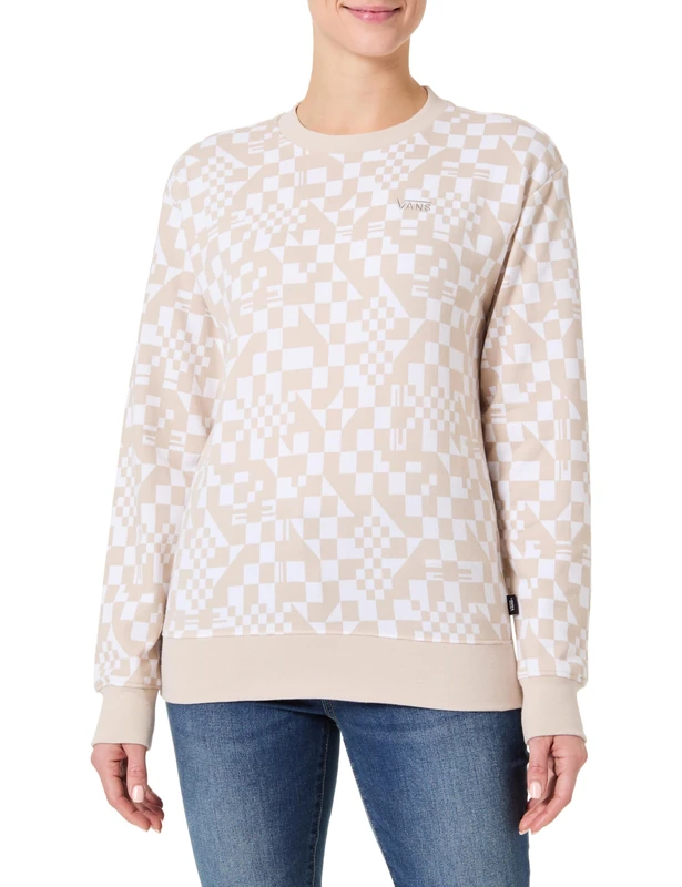 Vans Classic beige crew neck sweater, Beige,XS