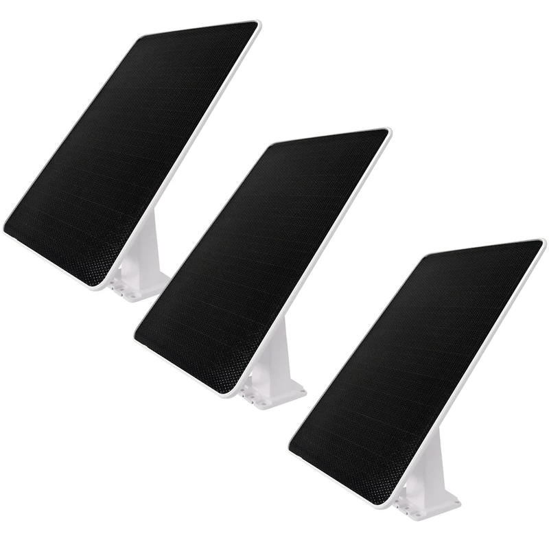 NIVIAN - Solar Panel for IP Security Cameras | Easy Installation with Adjustable Stand | 9W Perfect Power in Low Brightness | Compatible with Ezviz C3A and BC1C, 3 Units