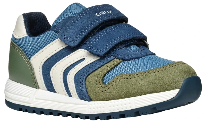 Geox Baby B ALBEN BOY A Sneaker, Sage/Avio, 4.5 UK Child