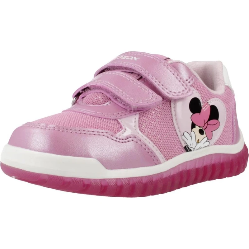 Geox Baby LIGHTYLOO Girl B Sneaker, Dk Pink, 4.5 UK Child