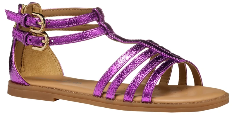 Geox J SANDAL KARLY GIRL, Girls’ Sandal, Purple,